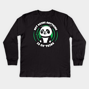 Doing Nothing Kids Long Sleeve T-Shirt